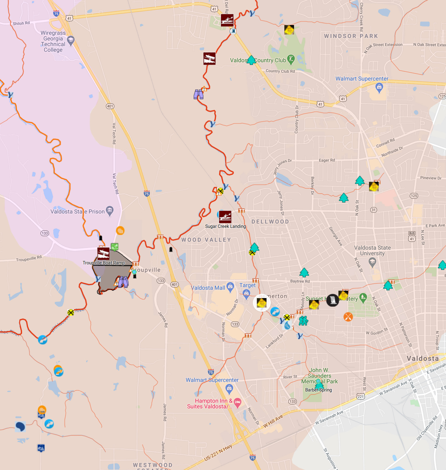 Valdosta big 2019 spill into Sugar Creek