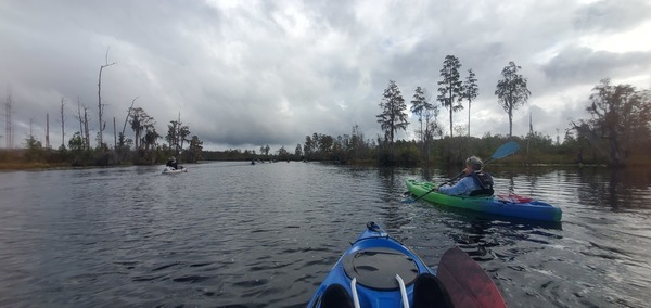 Gretchen Quarterman following up the Suwannee River, 10:38:02