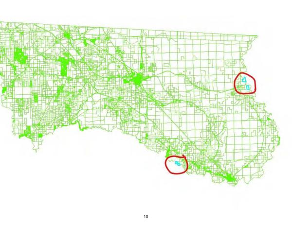 Location Map: 3 parcels on the Suwannee River in Hamilton County