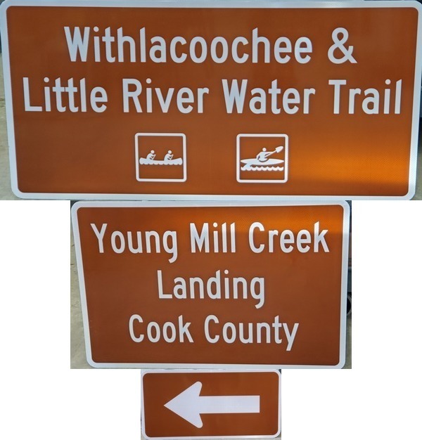 Youngs Mill Creek Landing, left