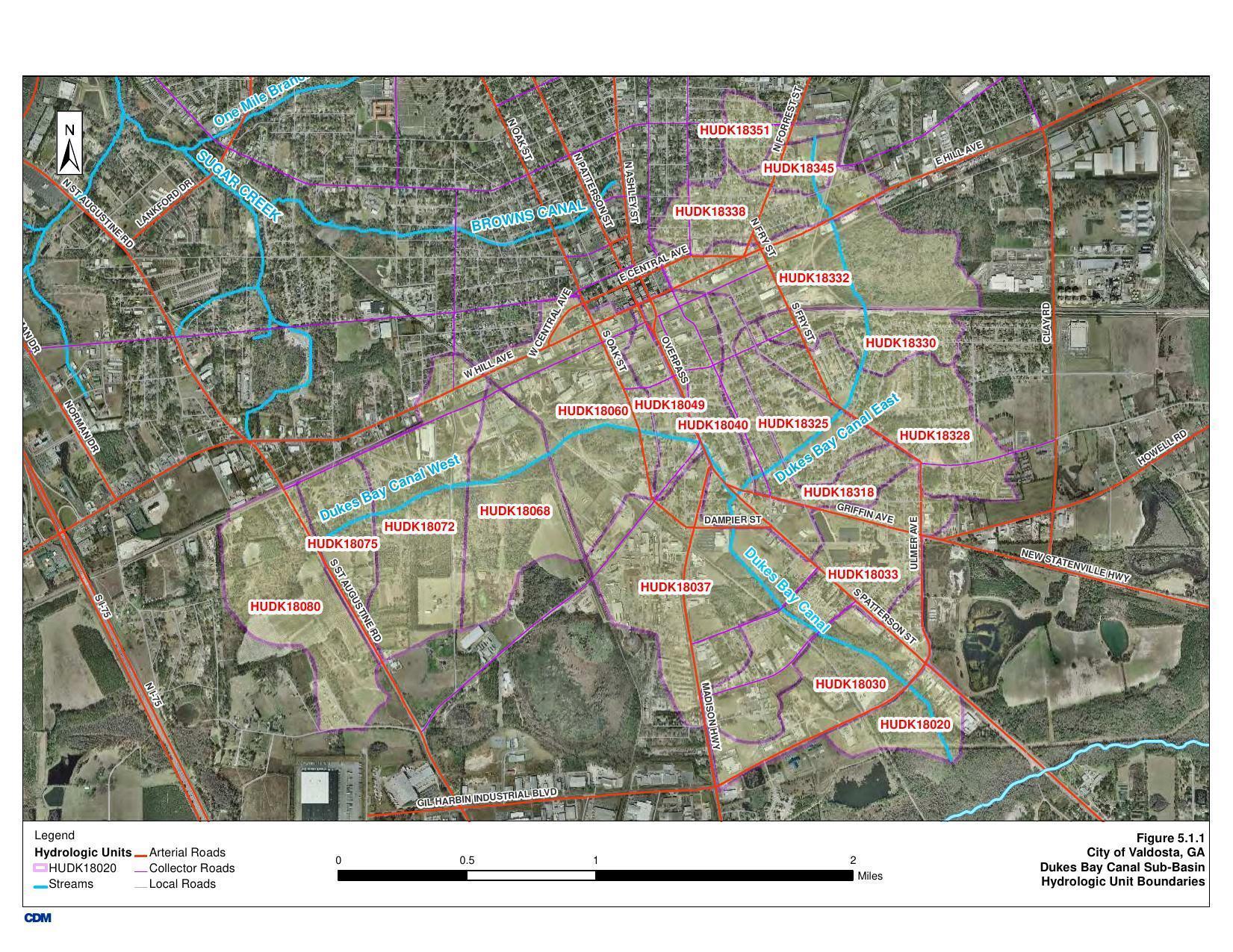 HUC Boundaries, Dukes Bay Canal Sub-Basin