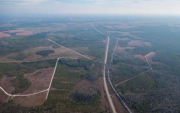 E: above River Styx, GA 94, TPM mine site, 30.526059, -82.161230