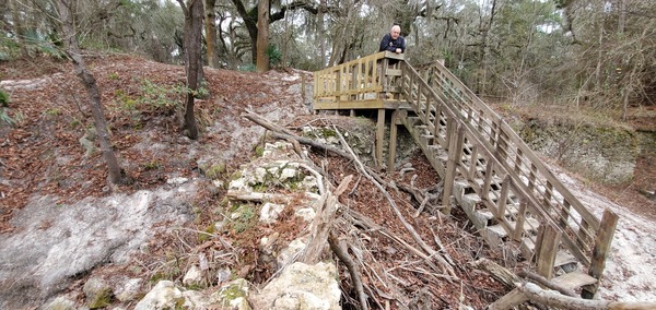 Edwin McCook top of the steps