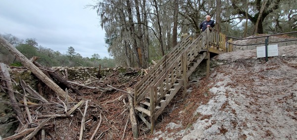 Trash and steps