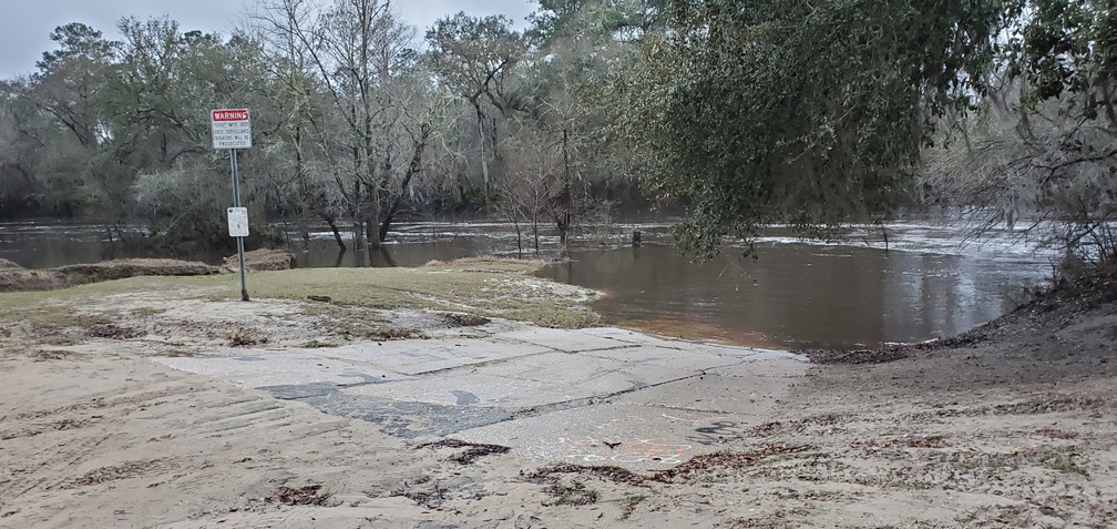 Half under: Nankin Boat Ramp