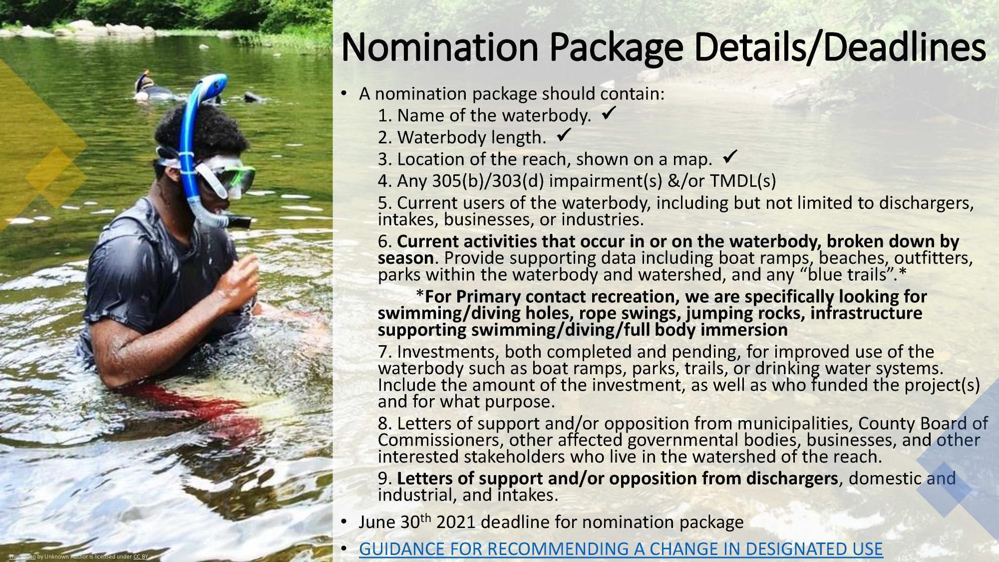 Nomination Package Details/Deadlines*