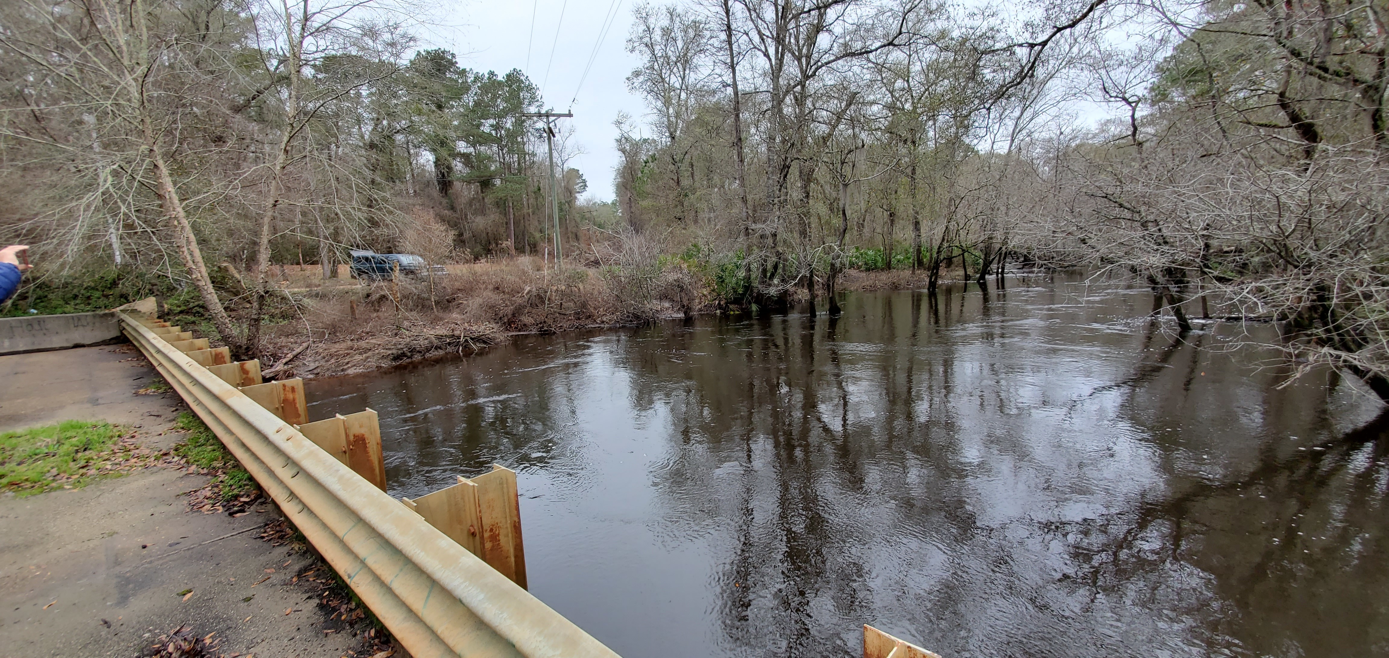 Upstream, put-in on left (right bank), 11:58:22, 30.9814536, -83.2676684