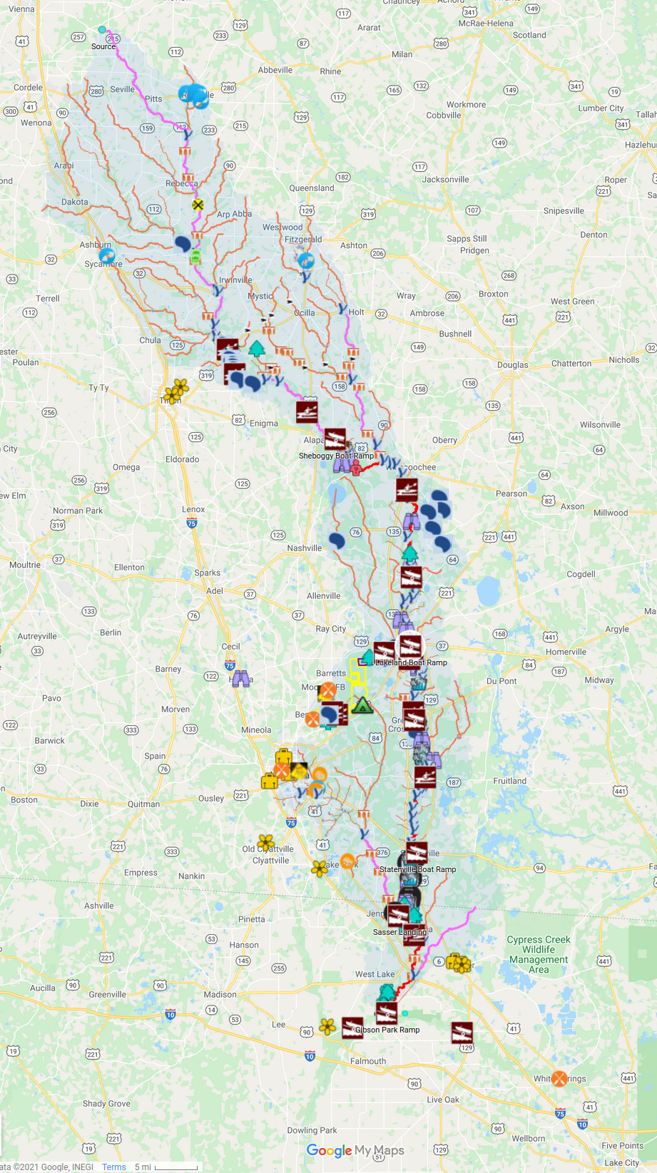 ARWT in Alapaha River watershed