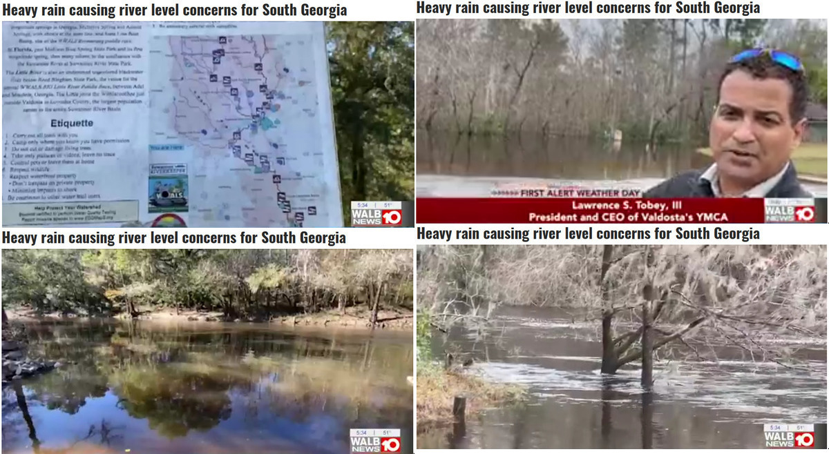 Left: Troupville Boat Ramp; Right: YMCA, Statenville Boat Ramp