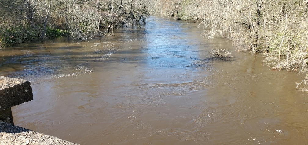 Flow and eddies upstream