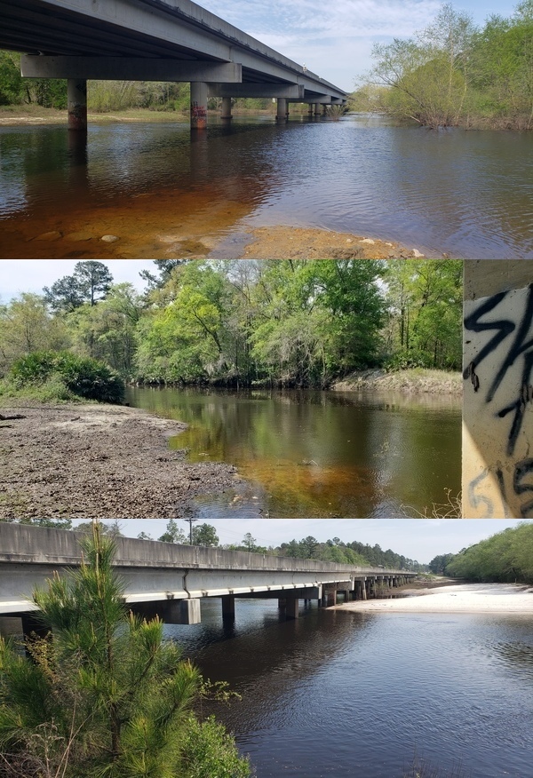 Photos: Elizabeth Brunner, GA 122, Folsom Bridge, Little River; Hagan Bridge, Withlacoochee River; Capt. Henry Will Jones Bridge, Alapaha River