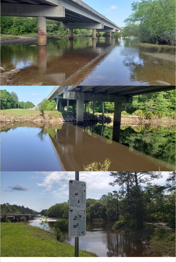 Little River @ Folsom Bridge, Withlacoochee River @ Hagan Bridge, Alapaha River @ Lakeland Boat Ramp