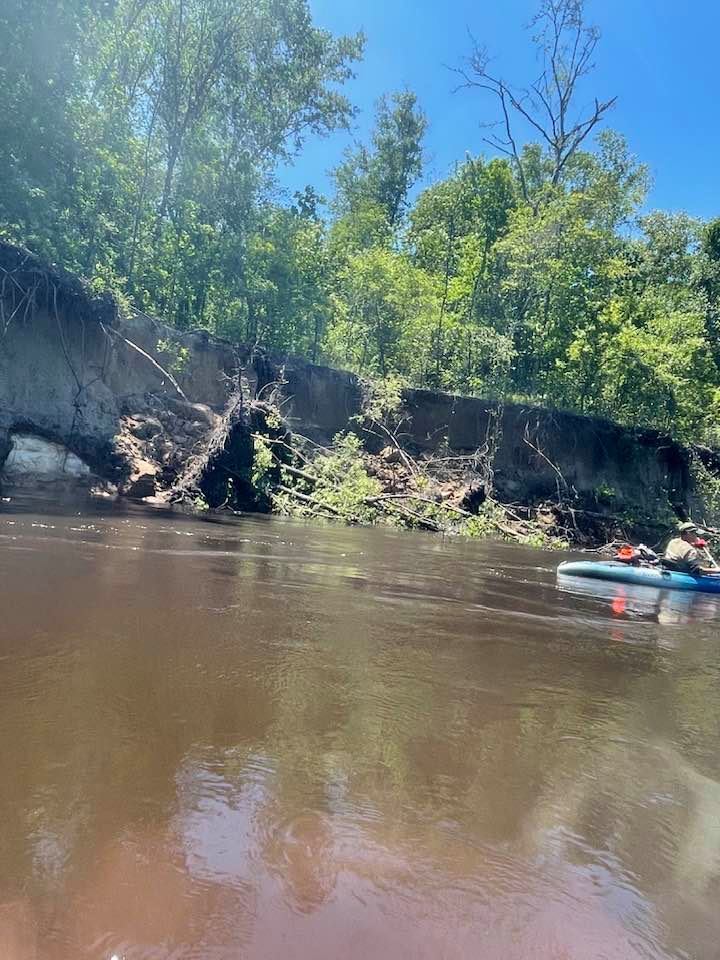 Eroded bluff