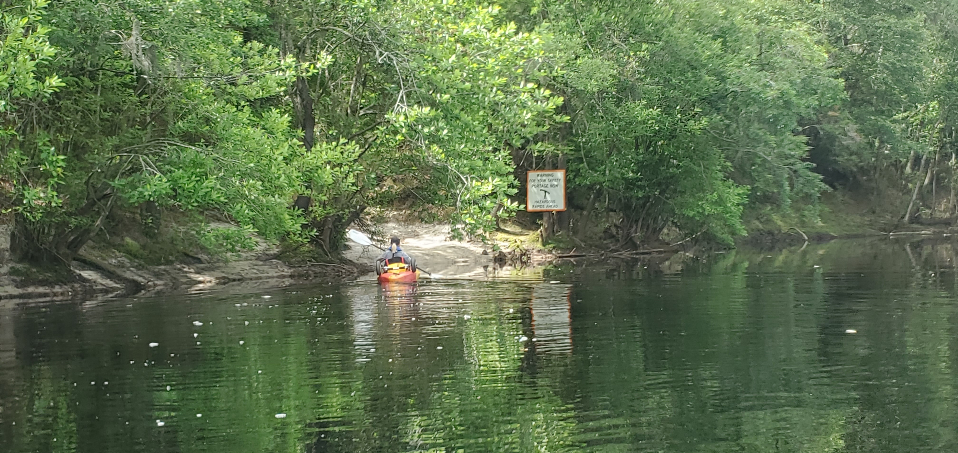 Landing at the portage, 10:59:48, 30.3416523, -82.6819221