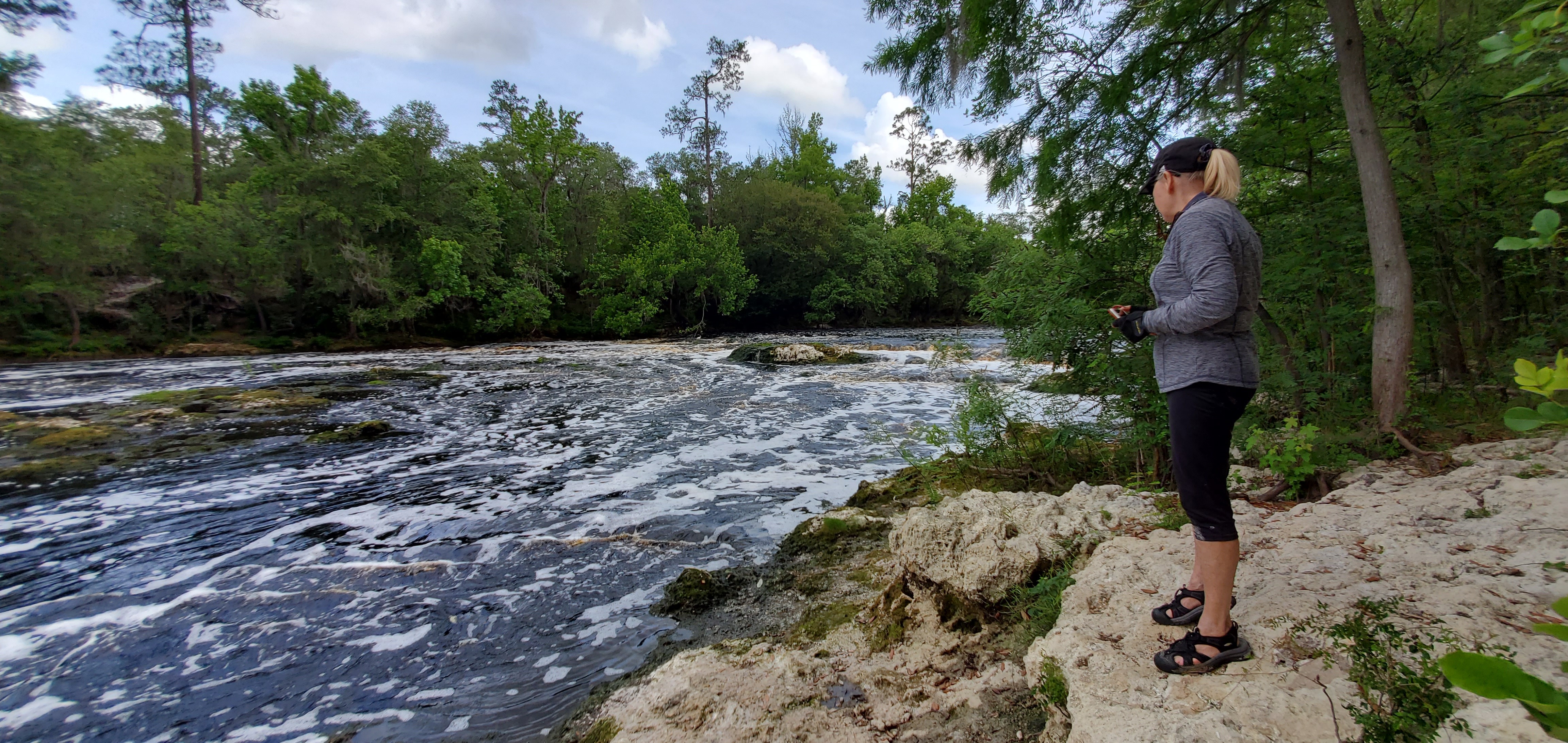 Don't fall in Big Shoals, 11:16:40, 30.3397464, -82.6830981