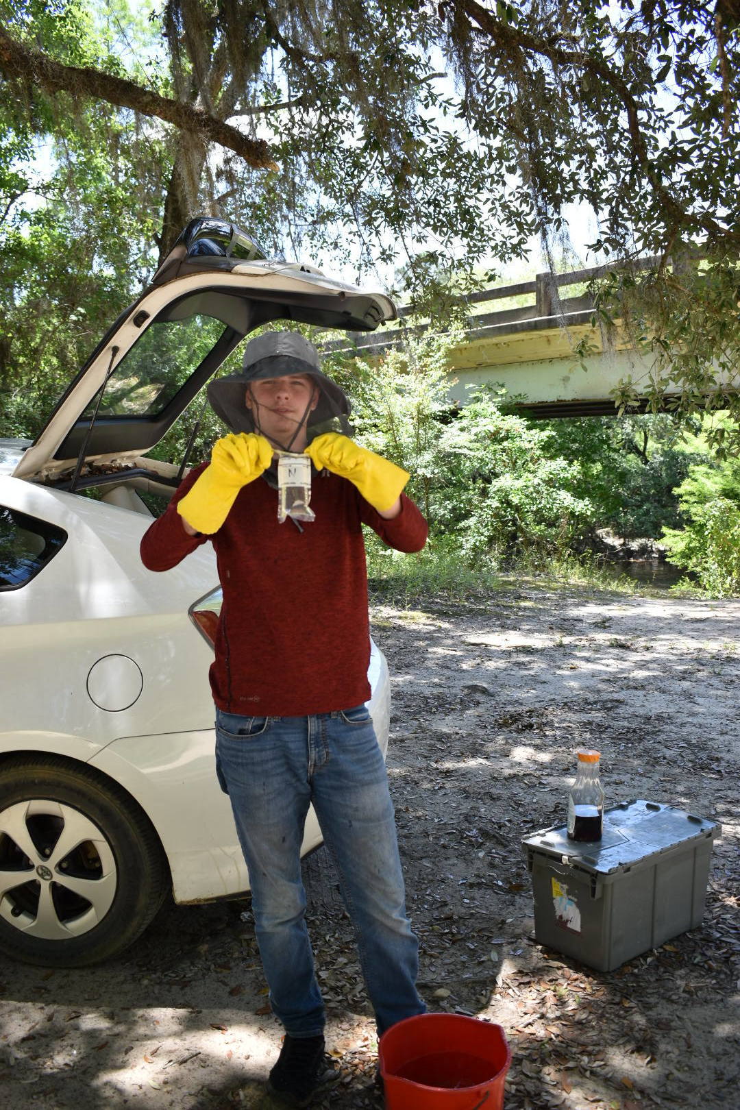 Suited up, Nankin Boat Ramp 2020-05-20