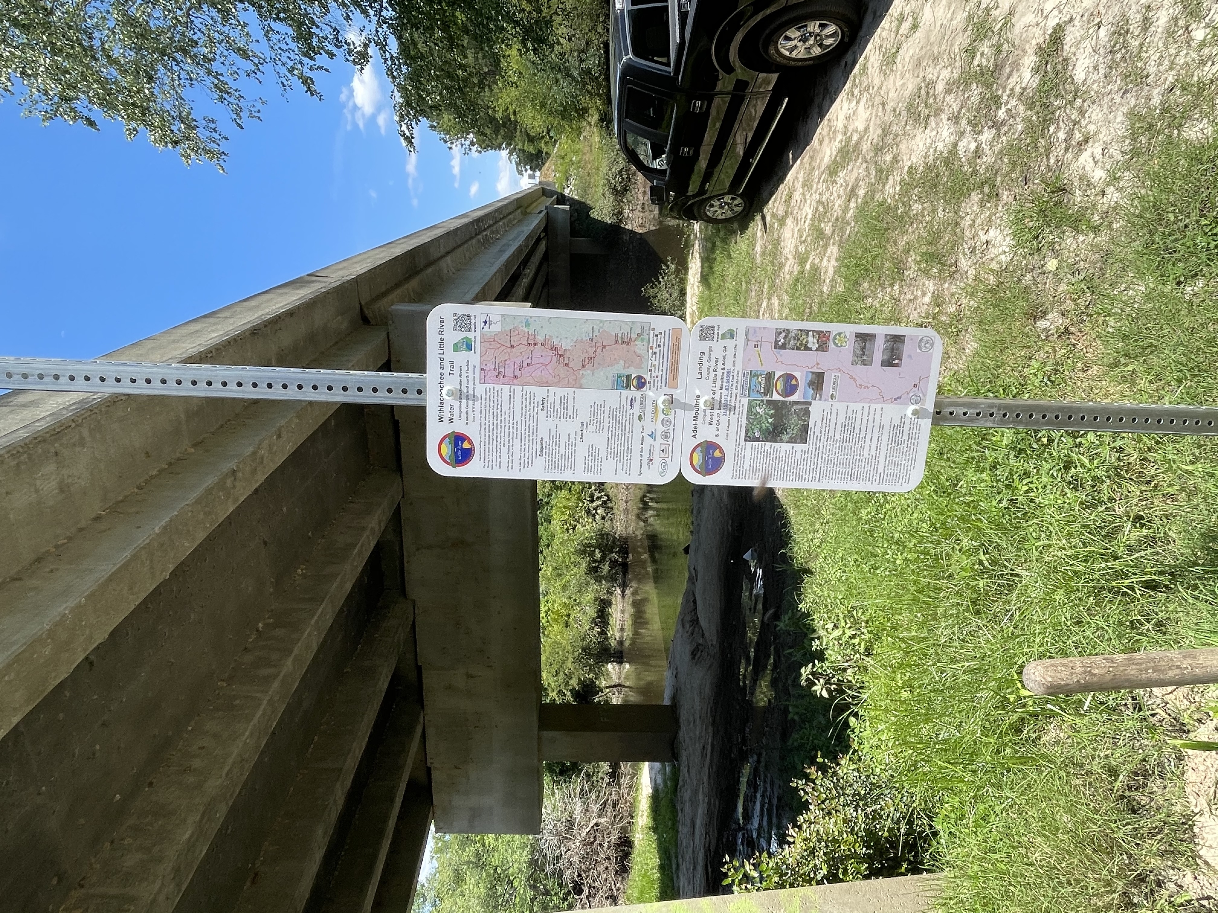 Adel Moultrie Landing Sign, Colquitt County, GA