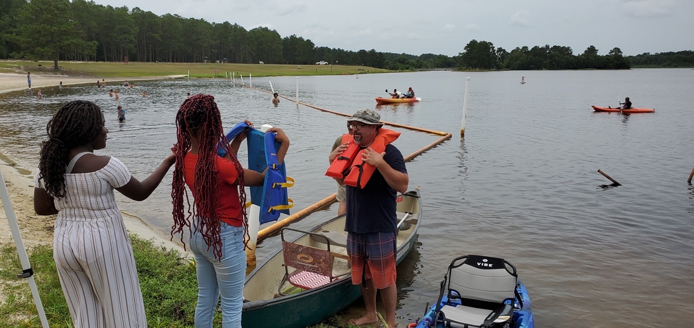 Putting on a PFD