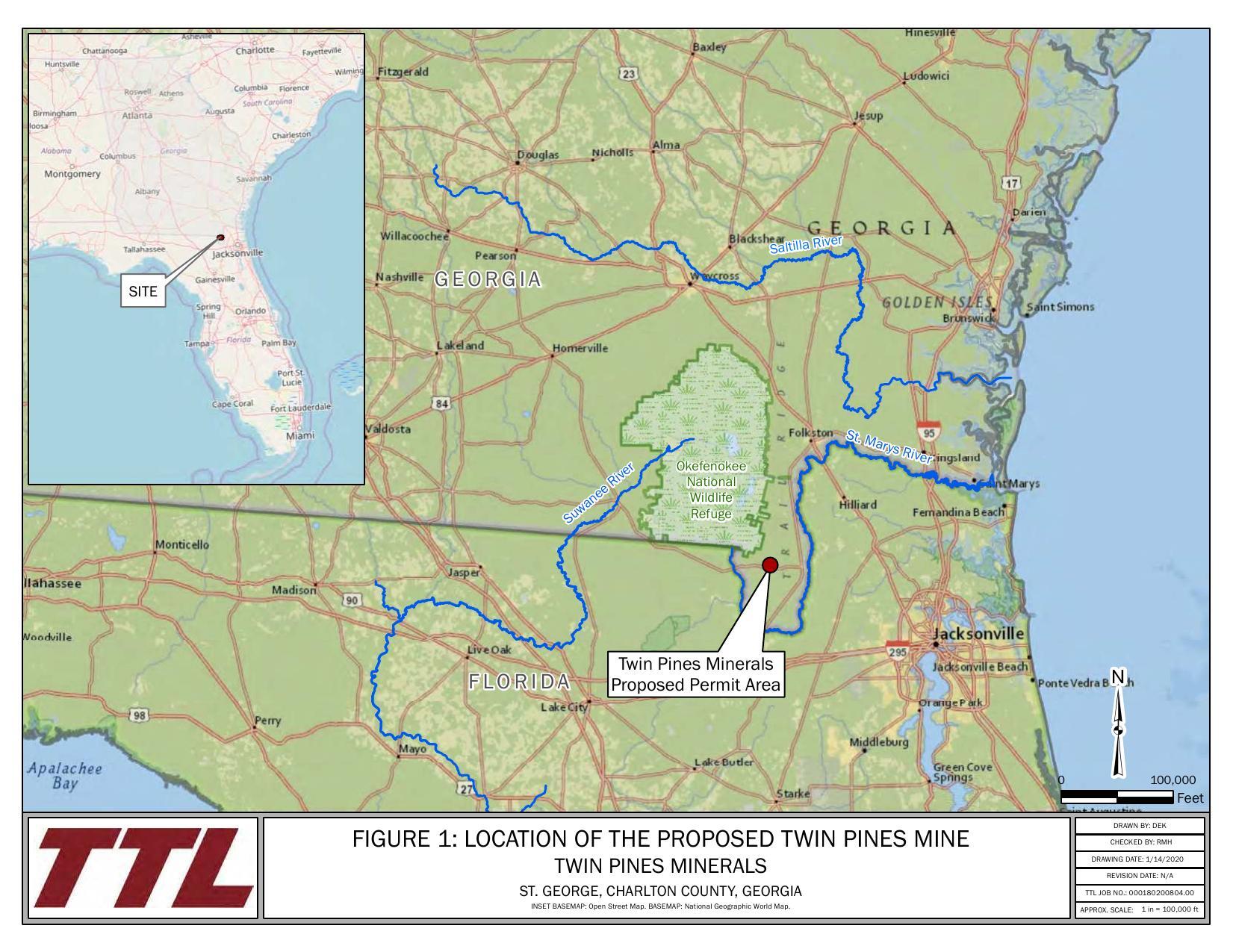 Figure 1. Location Map (Exhibit E)