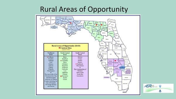 [Map: Rural Areas of Opportunity (RAO) Catalyst Site: Columbia and Suwannee Counties, 2022-12-01 --ASR US]