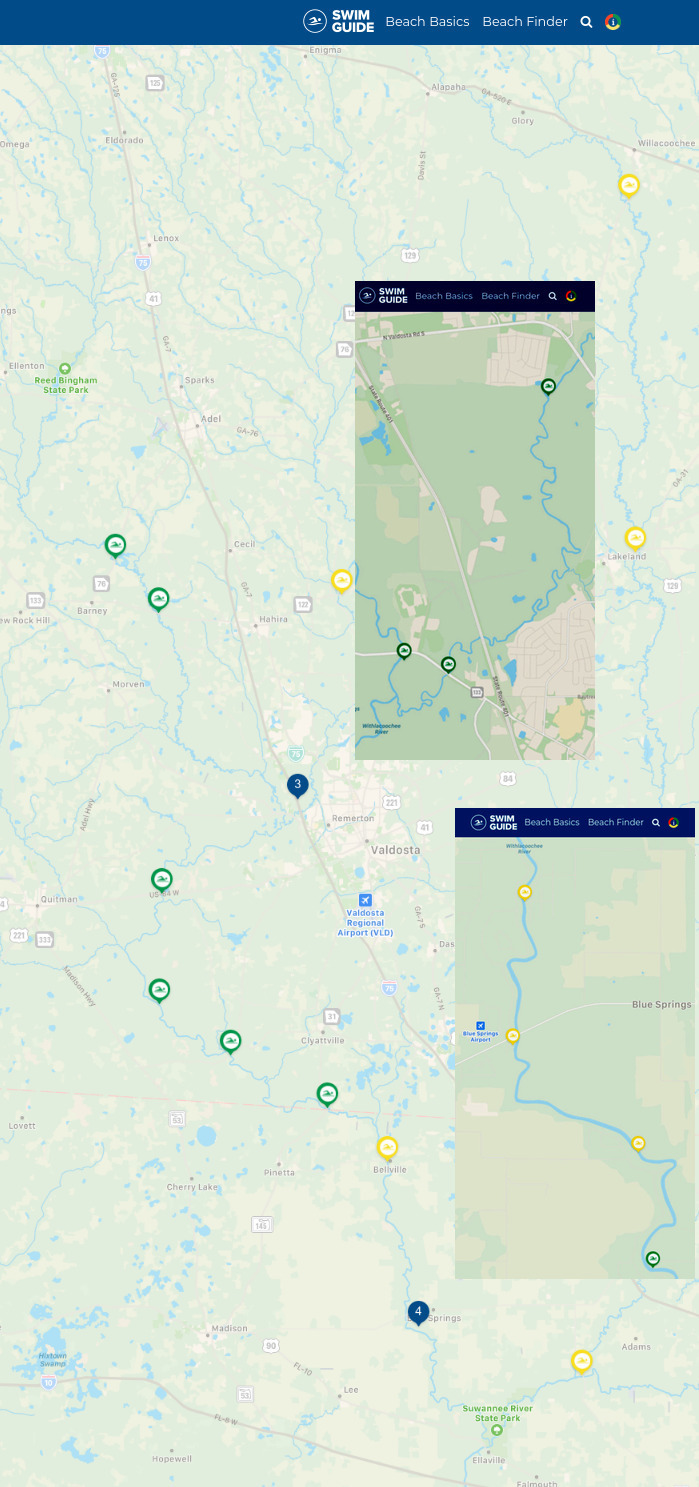 Withlacoochee Clean, Swim Guide 2021-07-15