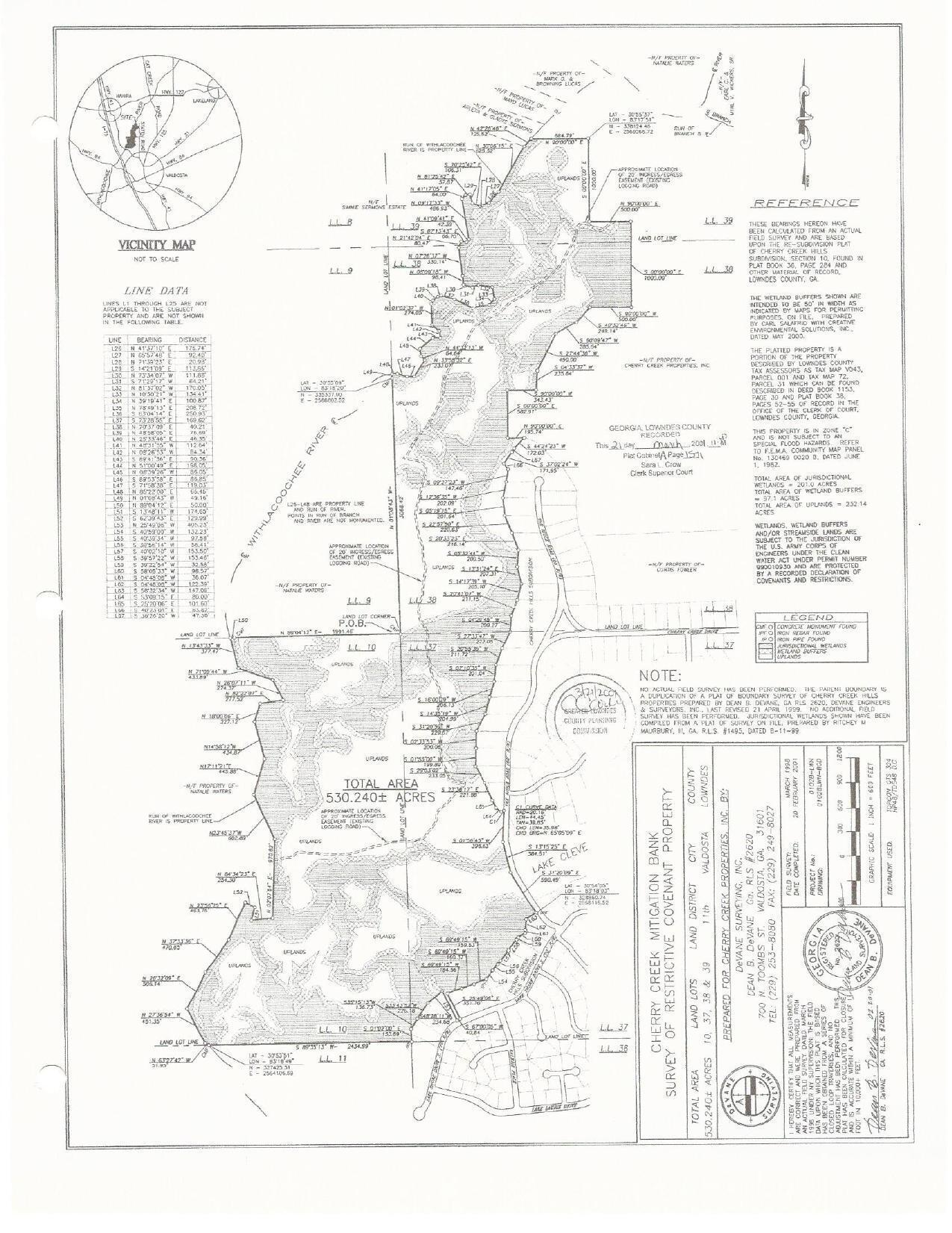 Cherry Creek Mitigation Bank Map