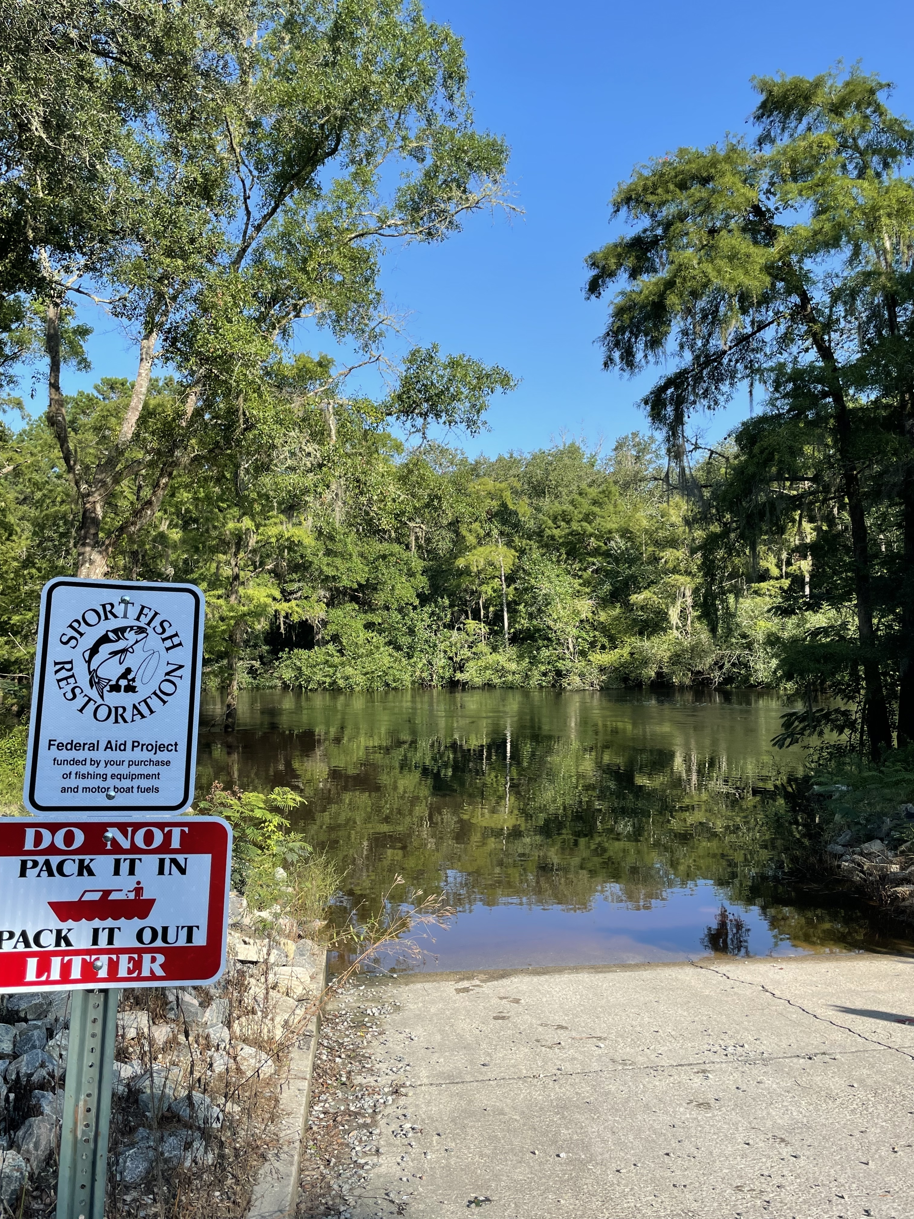 Troupville Boat Ramp, Little River 2021-07-29