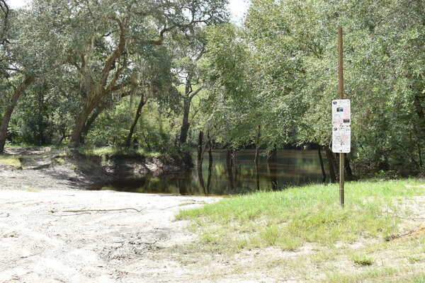 Knights Ferry Boat Ramp Signage, Withlacoochee River @ 2021-08-26