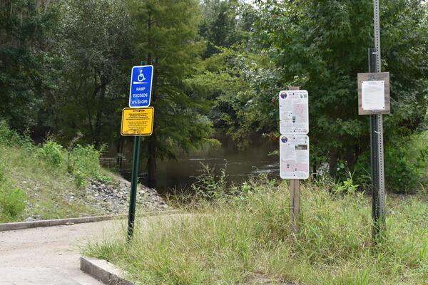 State Line Boat Ramp Signage, Withlacoochee River @ GA 133 2021-08-26