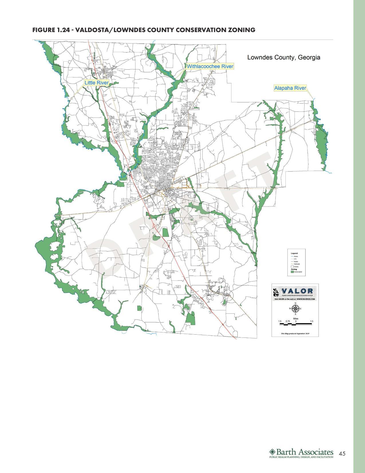 FIGURE 1.24 - VALDOSTA/ LOWNDES COUNTY CONSERVATION ZONING