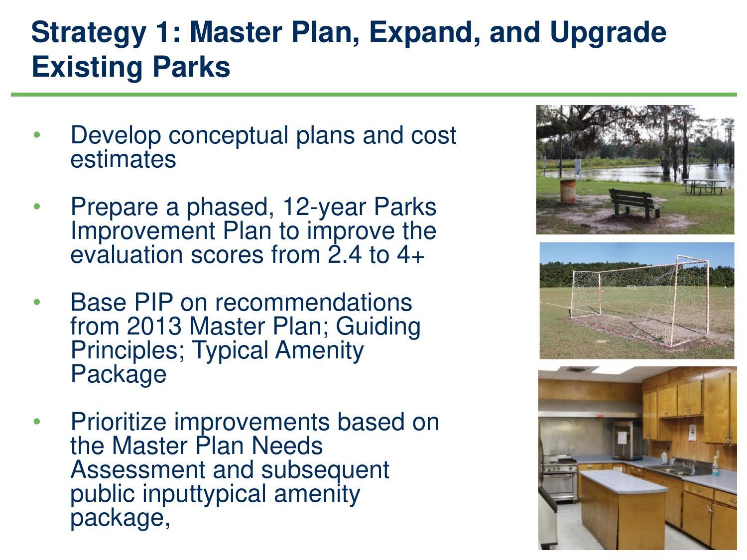 Strategy 1: Expand and Upgrade Existing Parks