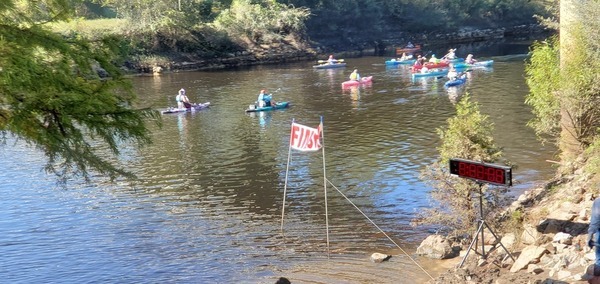 Heading upstream to get ready