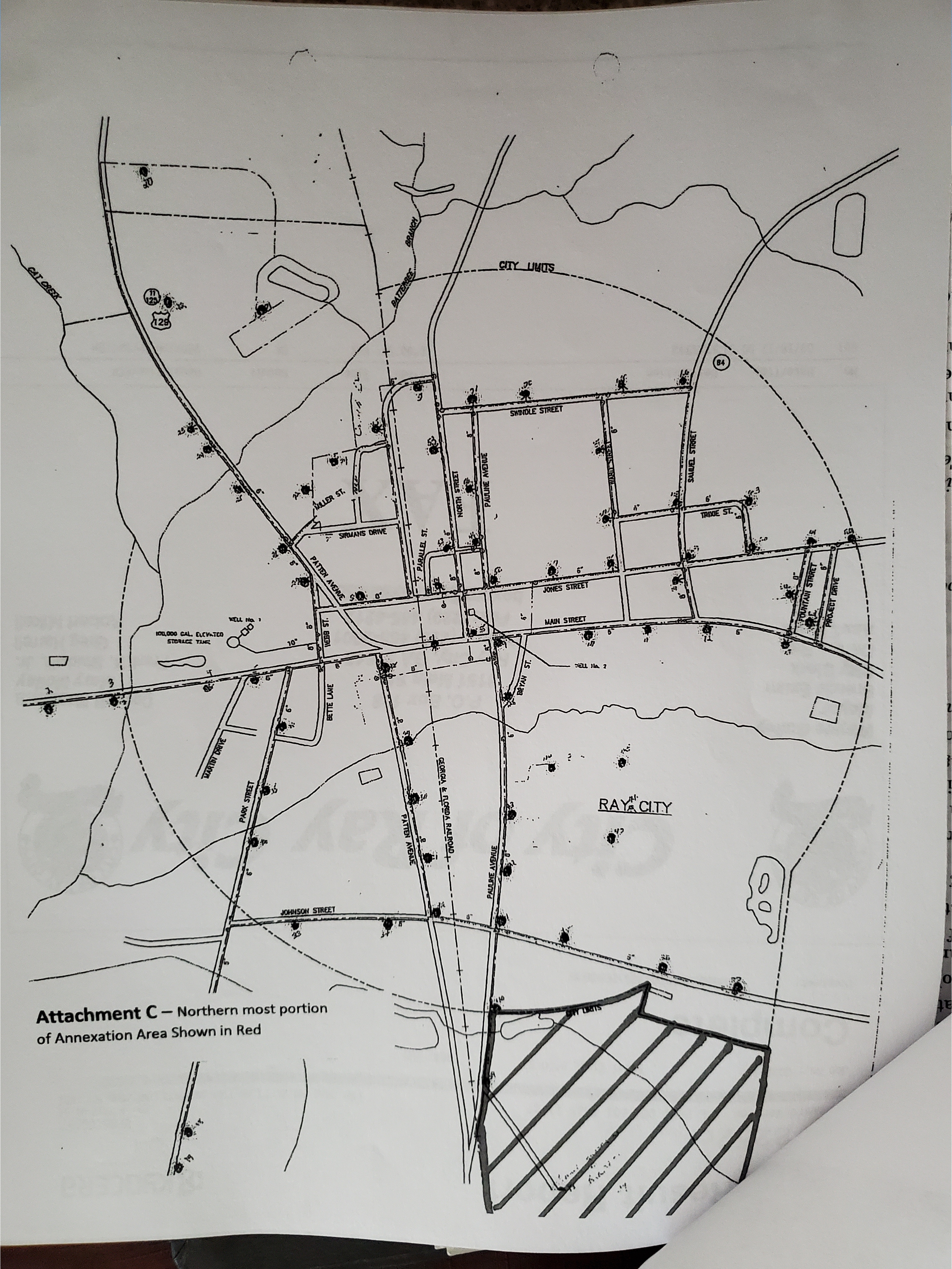 Attachment C: Northern most portion of Annexation Area Shown in Red