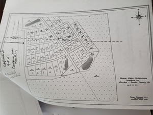 [Numbered house lots map, 