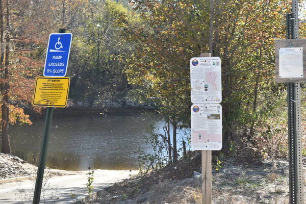 State Line Boat Ramp Signage, Withlacoochee River @ GA 133 2021-12-02