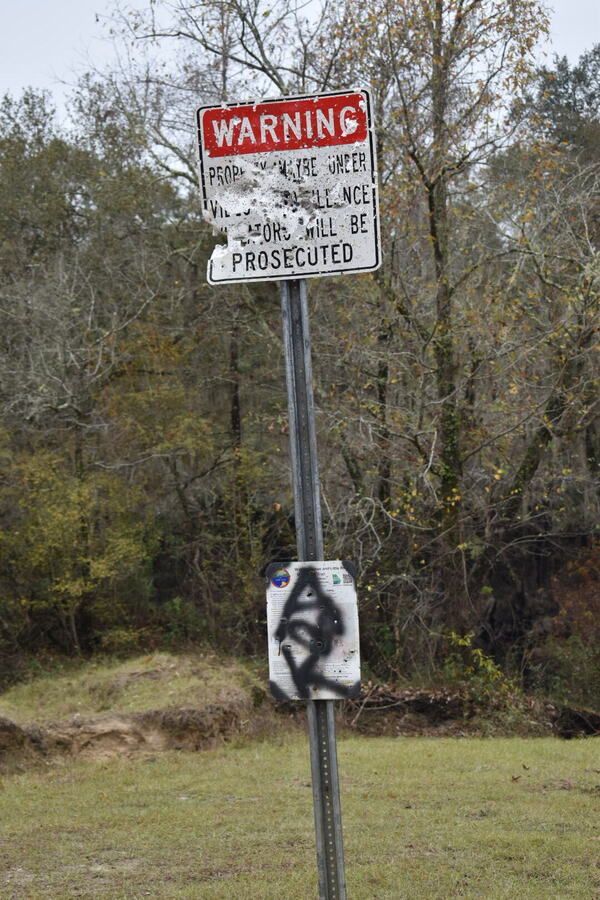 Nankin Boat Ramp Sign, Withlacoochee River @ Clyattville-Nankin Road 2021-12-09