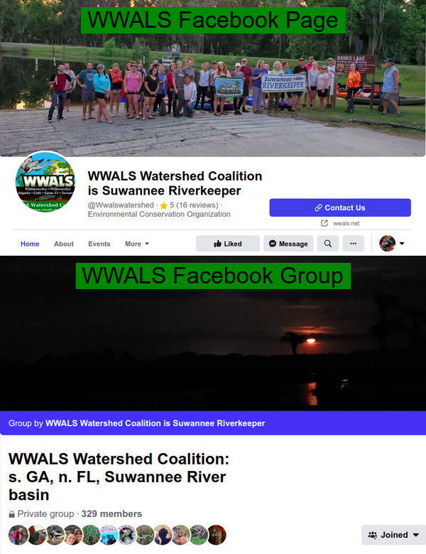 WWALS Facebook Page and Group