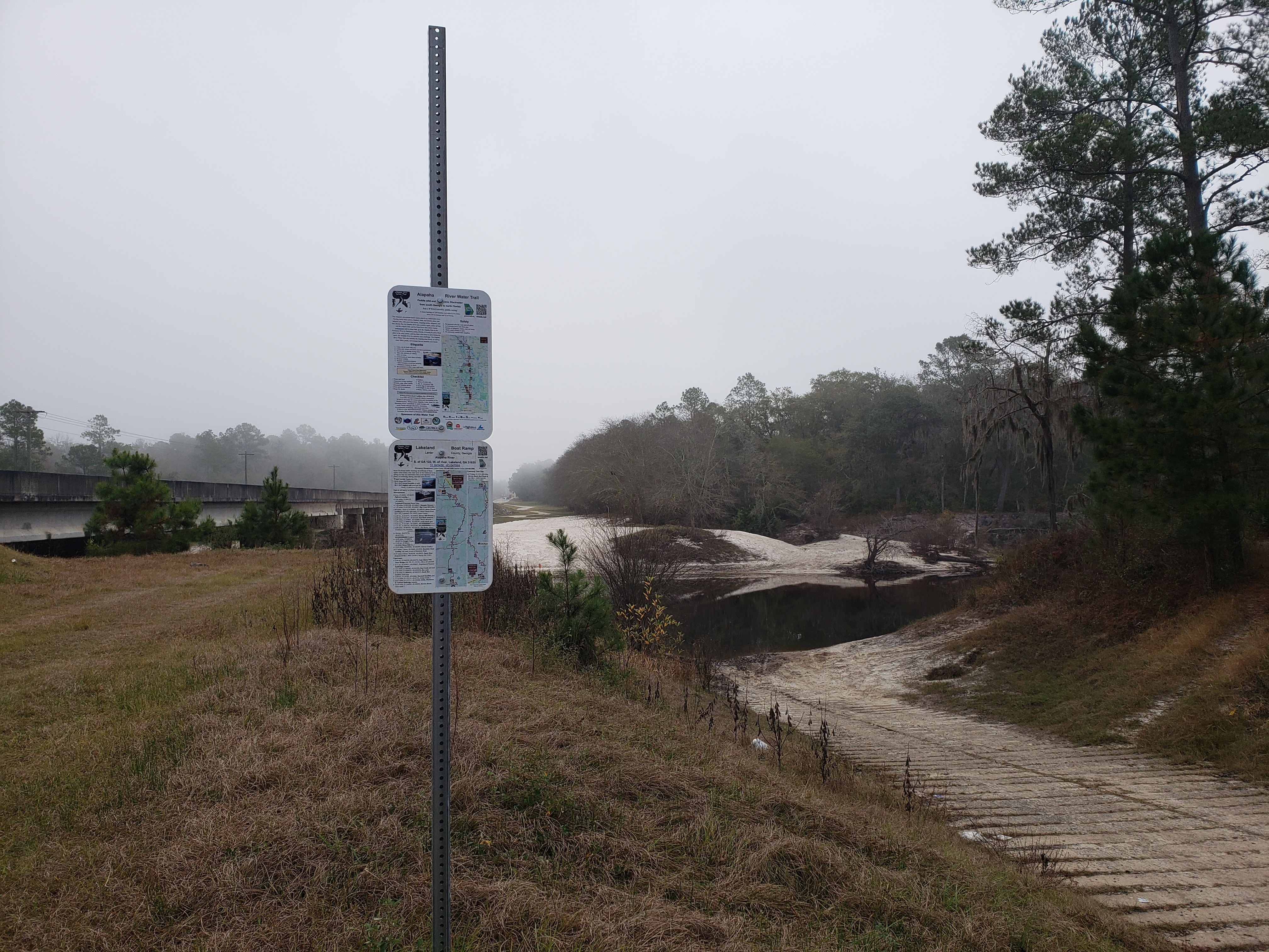 Lakeland Boat Ramp, Alapaha River @ GA 122 2021-12-16