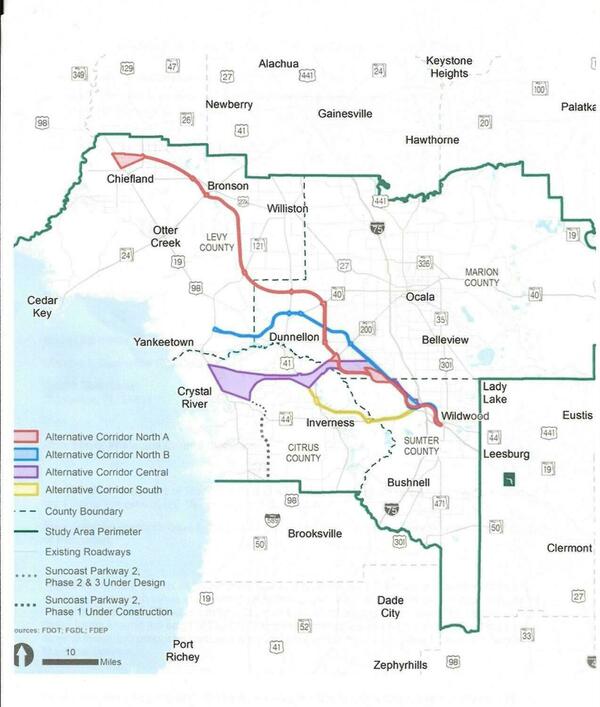 Turnpike Extension Routes