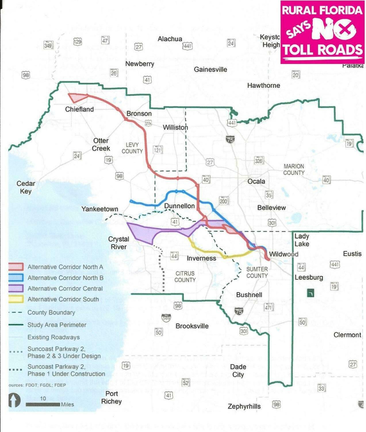 Routes with No Build sign