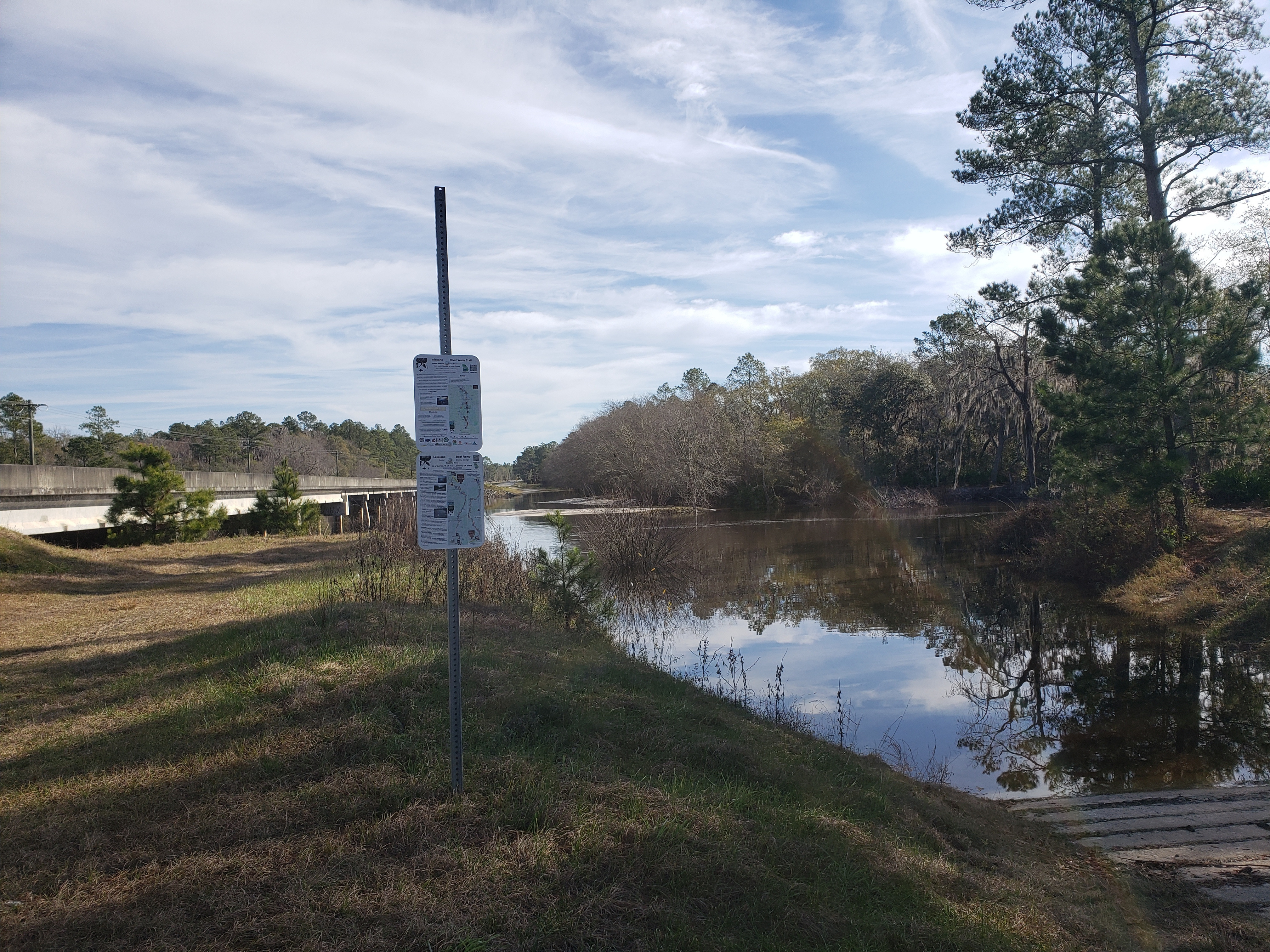 Lakeland Boat Ramp, Alapaha River @ GA 122 2022-01-20