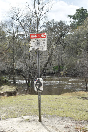 [Nankin Boat Ramp Sign, Withlacoochee River @ Clyattville-Nankin Road 2022-01-20]