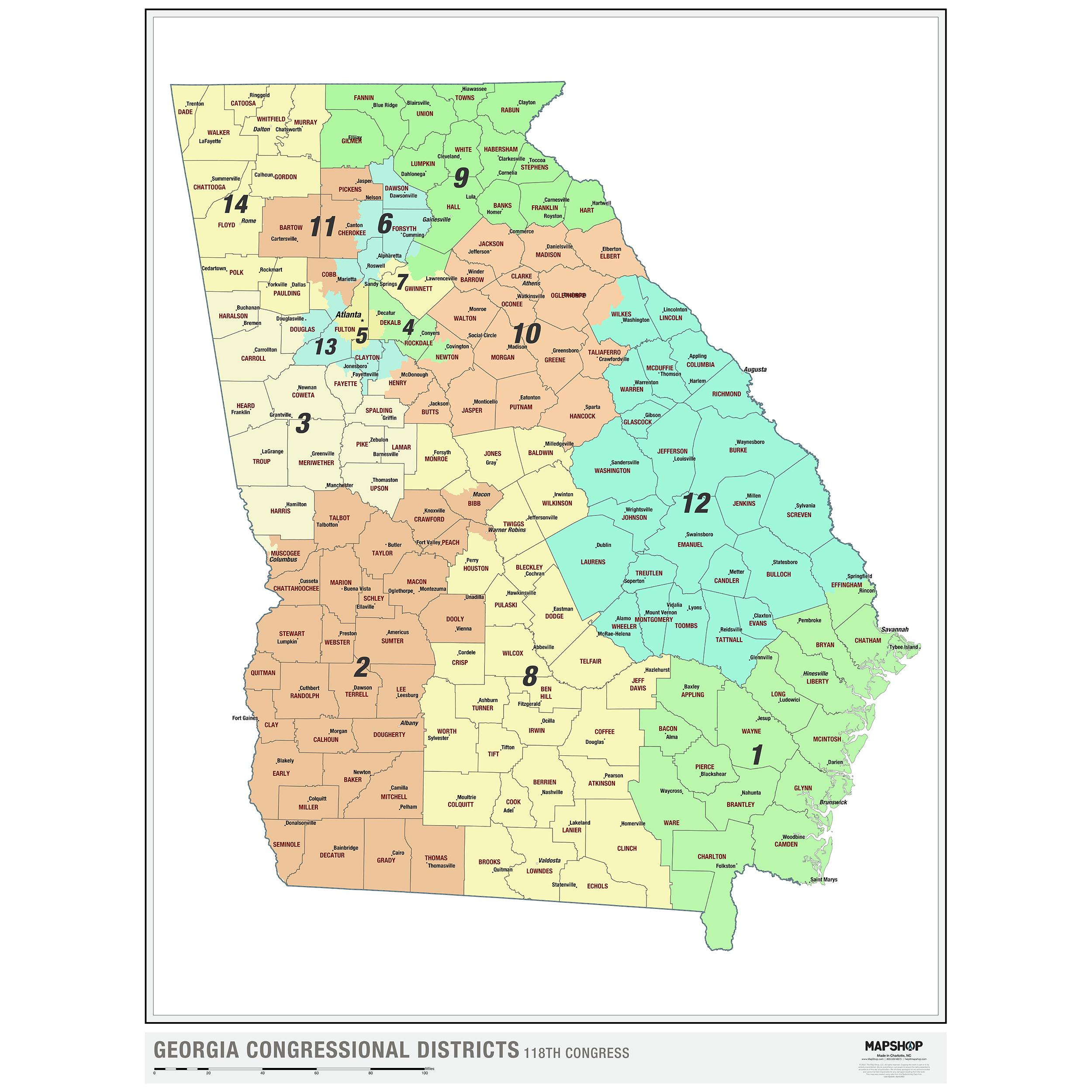 Georgia Congressional Districts 2021-012-30