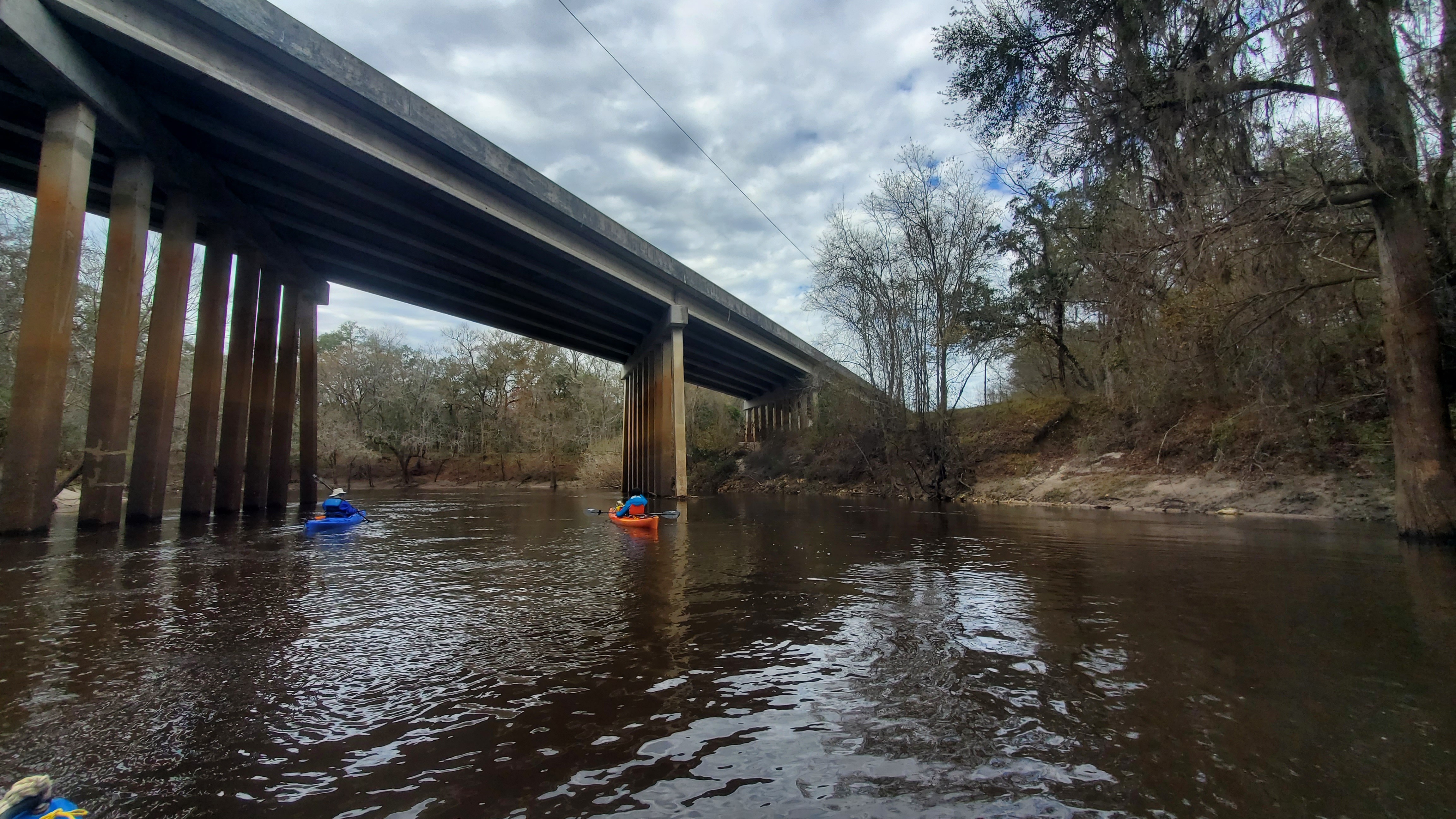 SW CR 751 Bridge, right (north) bank, 13:40:59, 30.4483695, -83.0965484