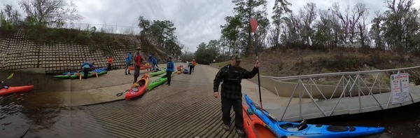 Taking out at Gibson Park Boat Ramp