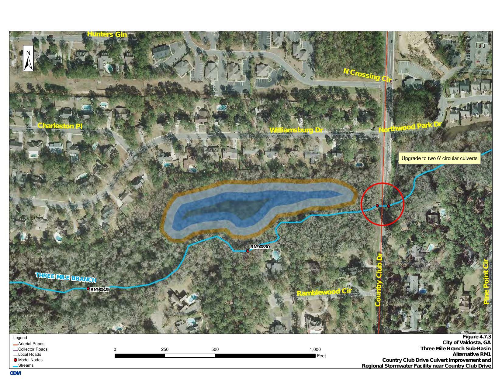 Country Club Drive Culverts, Three Mile Branch Sub-Basin --Valdosta SWMP