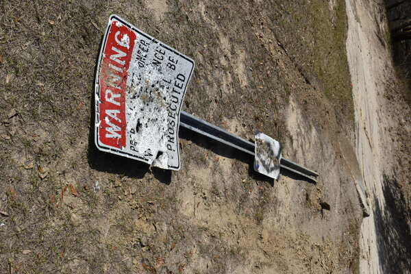 Nankin Boat Ramp Sign, Withlacoochee River @ Clyattville-Nankin Road 2022-02-17