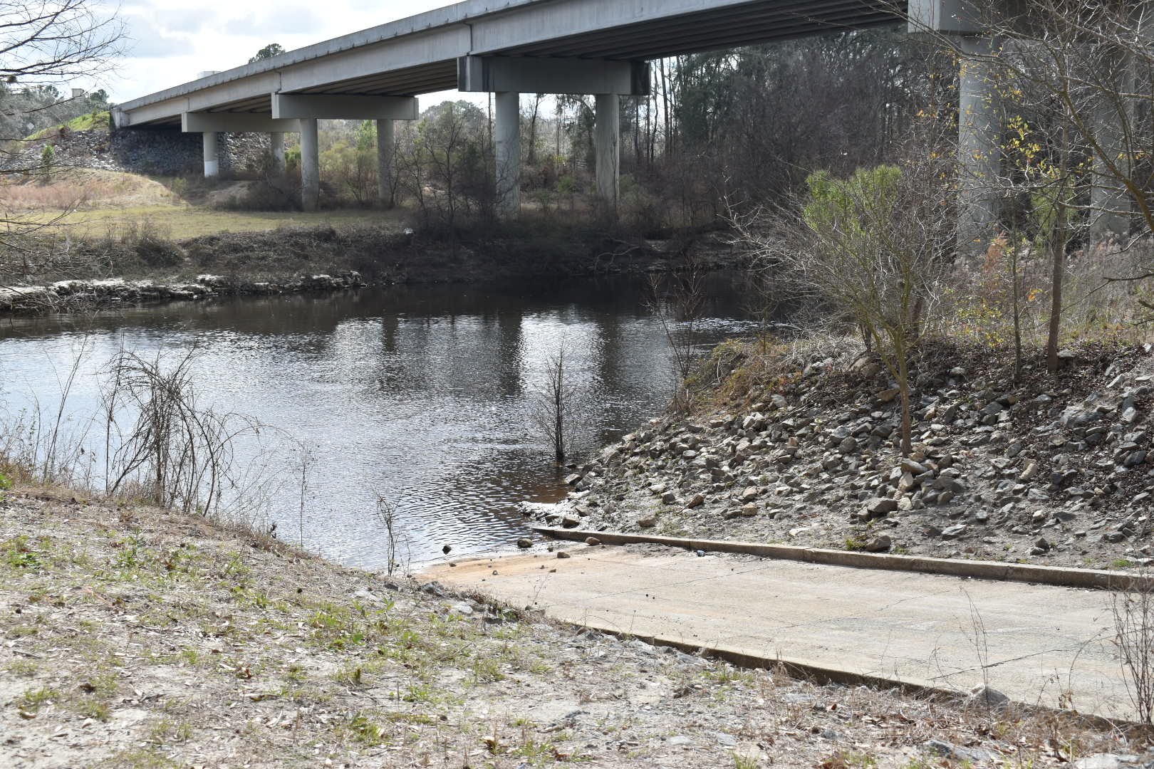 State Line Boat Ramp Water Level, Withlacoochee River @ GA 133 2022-02-17