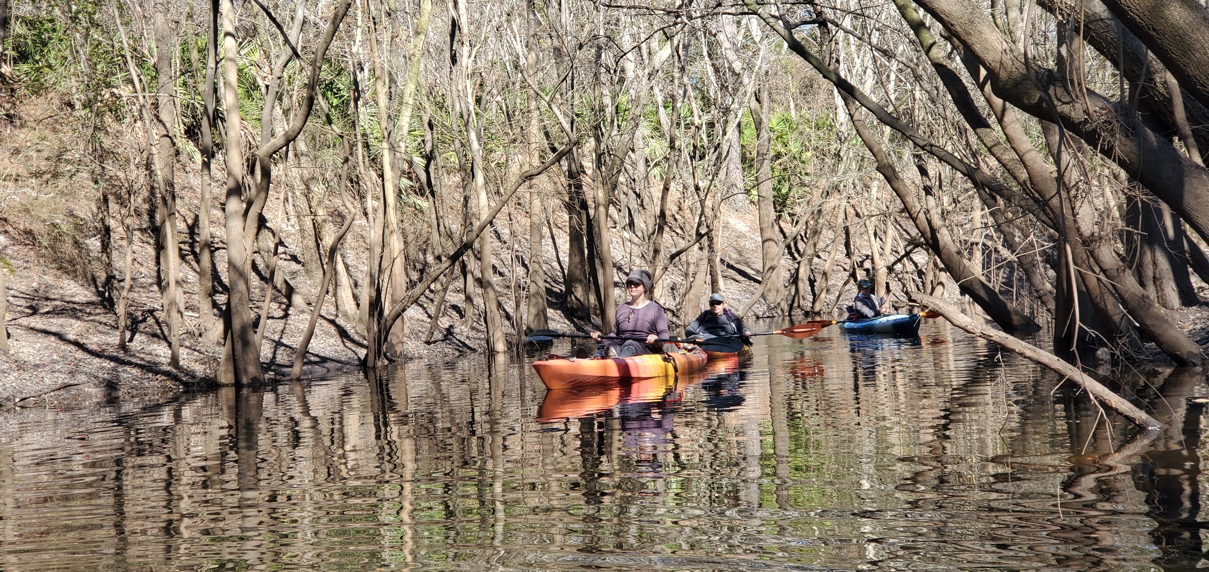 Three more boats in Millrace Creek, 14:33:11, 30.8149700, -83.4373430