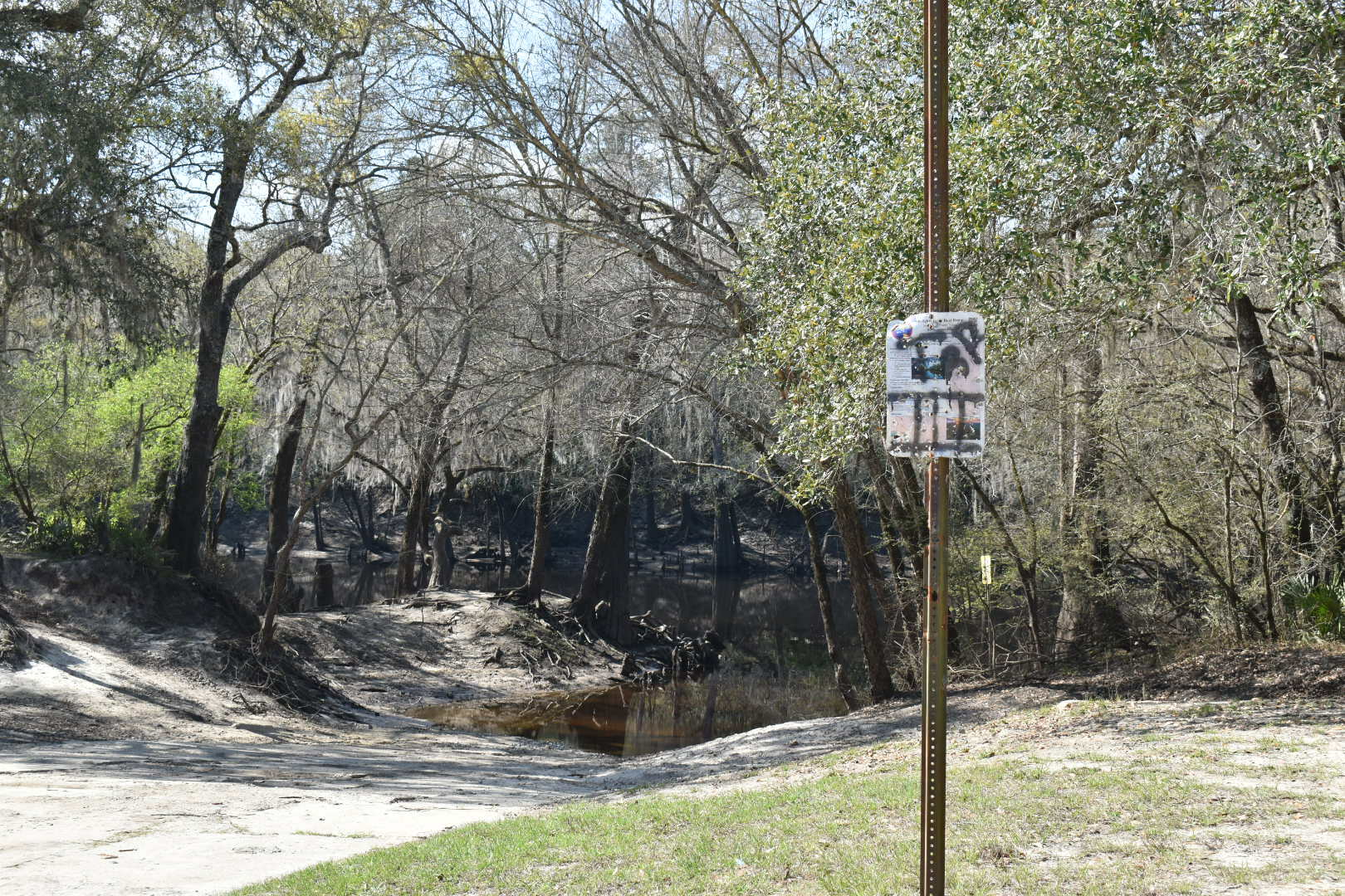 Knights Ferry Boat Ramp Sign, Withlacoochee River